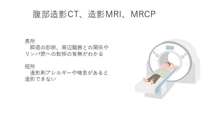 腹部造影CT、造影MRI、MRCP