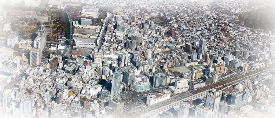 静岡市の街並み