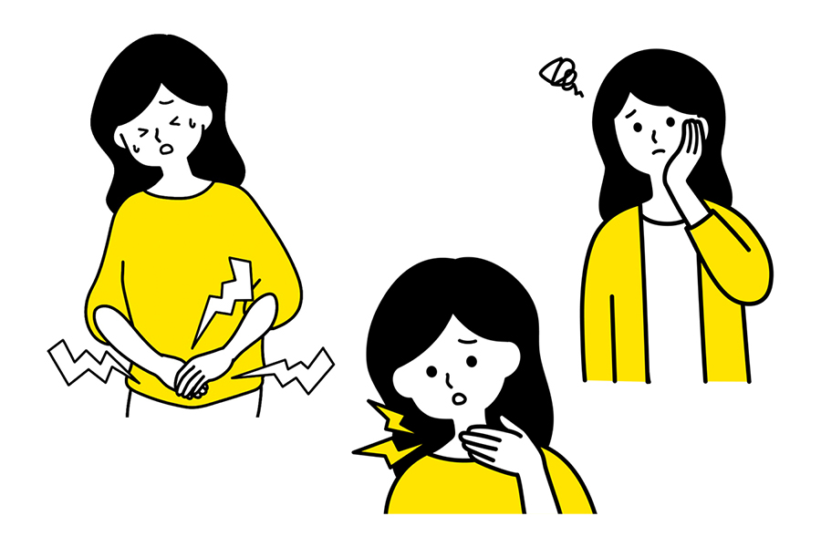 胃の不調の様子