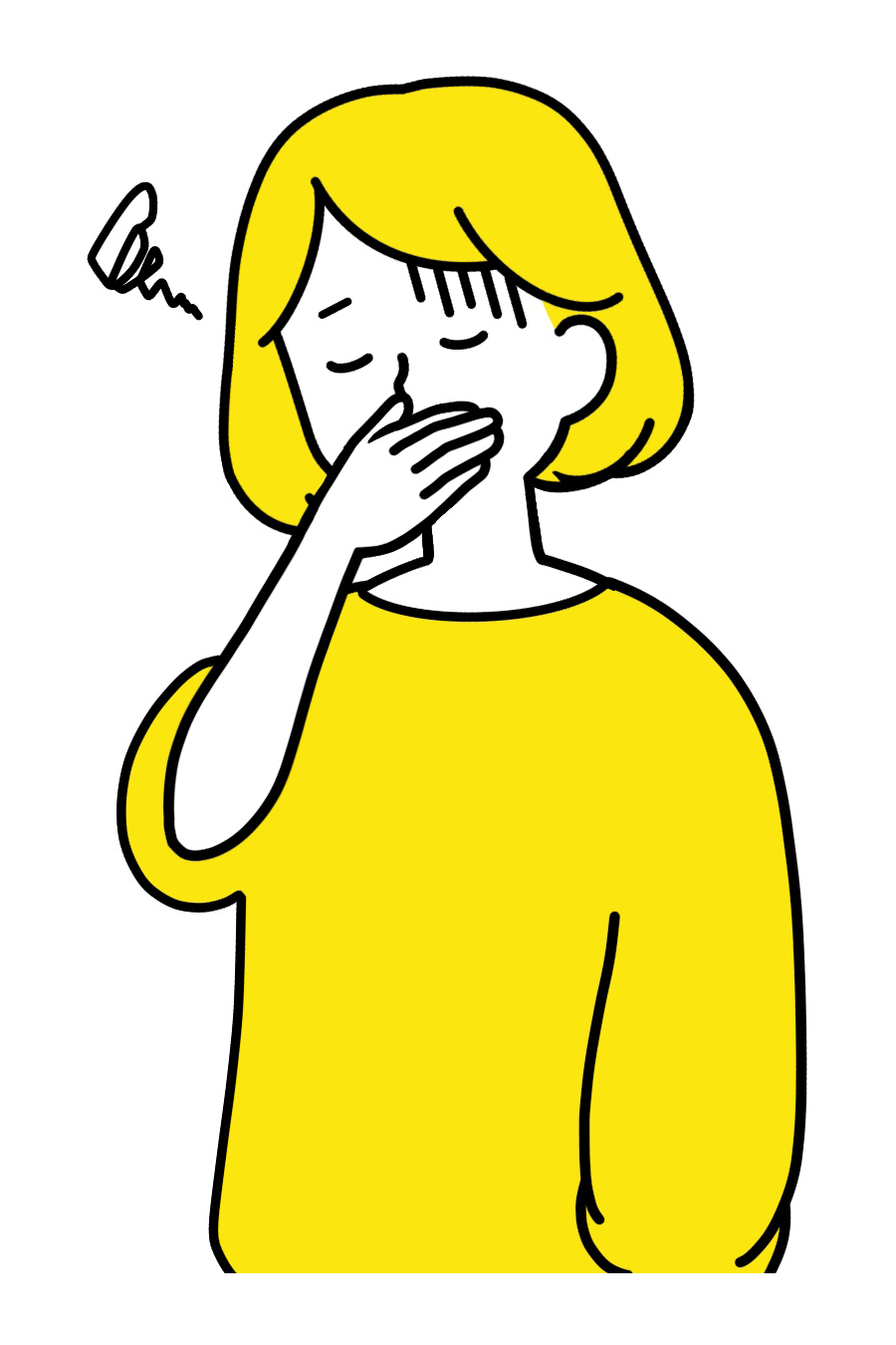 吐き気を感じる女性